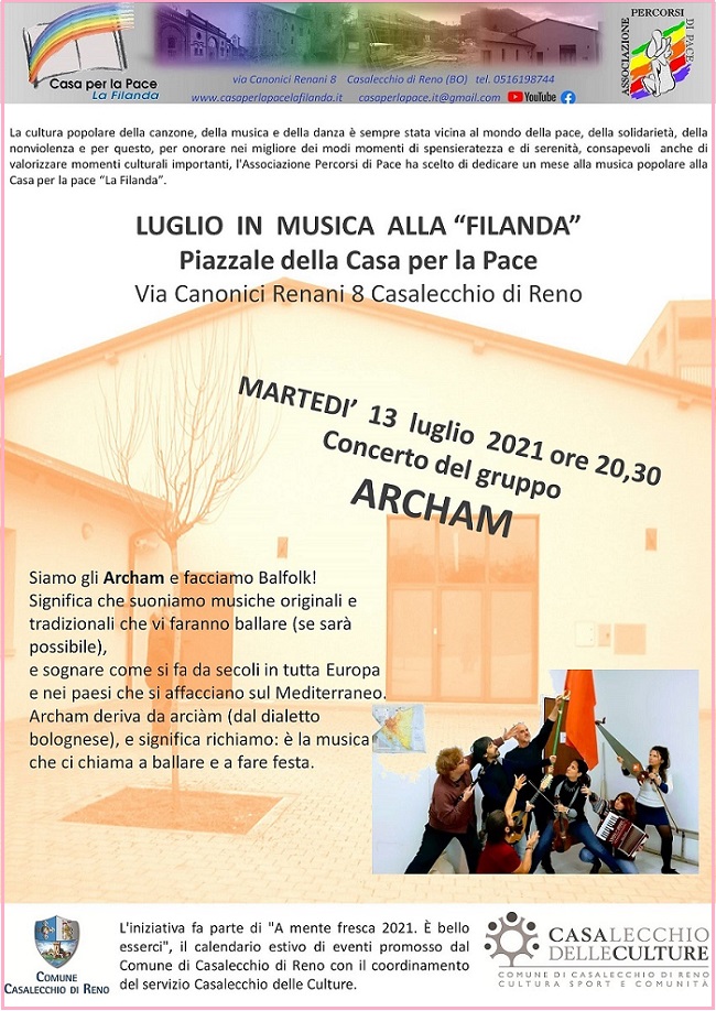 MUSICA POPOLARE ALLA FILANDA - IL GRUPPO ARCHAM