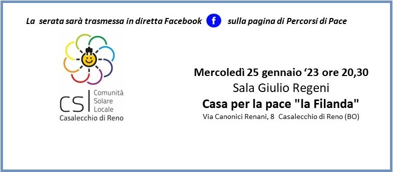 COMUNITA' SOLARI E COMUNITA' ENERGETICHE