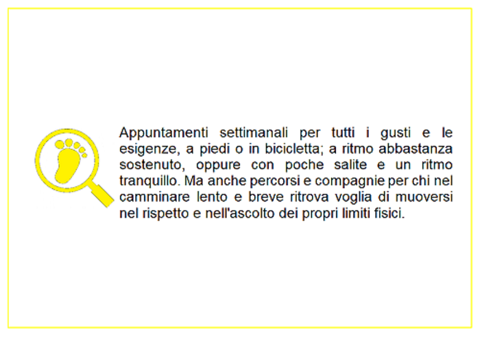 I CAMMINI DI APRILE