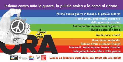 Il tempo della pace &egrave; ora