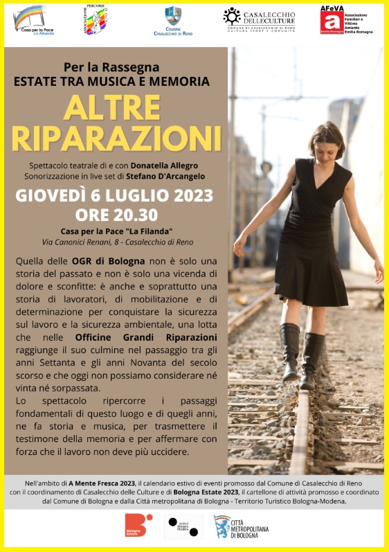 RASSEGNA ESTATE TRA MUSICA E MEMORIA: Altre riparazioni